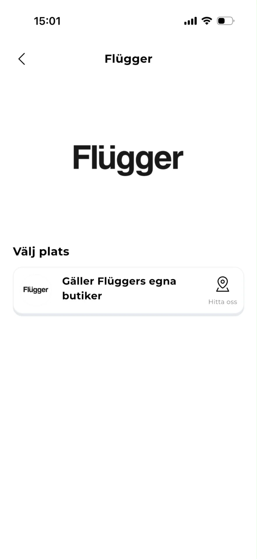 Välj plats för erbjudandet